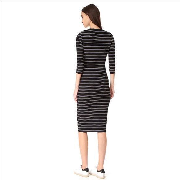 Theory Black and White Striped Dress Size P (XS) - Picture 2 of 7